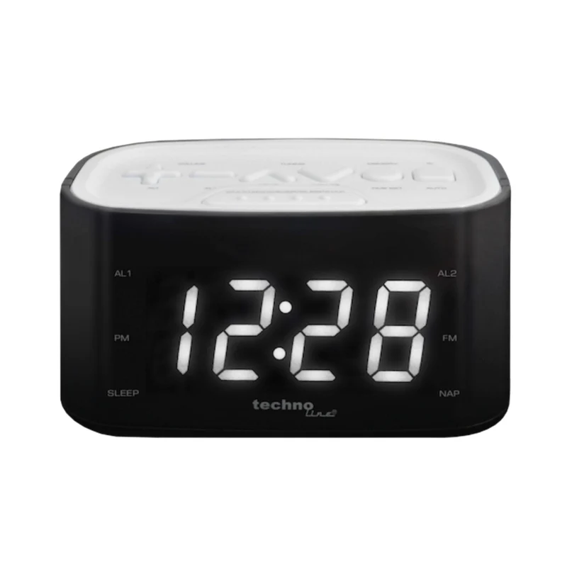 TECHNOLINE WT 465 Radiowecker schwarz-weiß