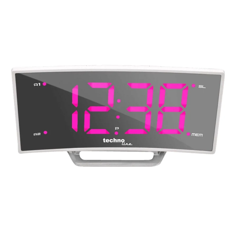 Radiowecker - 2 Alarme - Technoline WT 460 - Pink