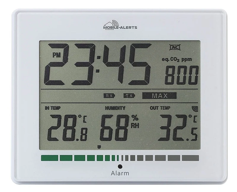 Luftqualitäts-CO2-Messgerät mit Thermometer und Hygrometer Mobile Alert - Technoline MA 10402 Mobile Alert - Technoline MA 10402