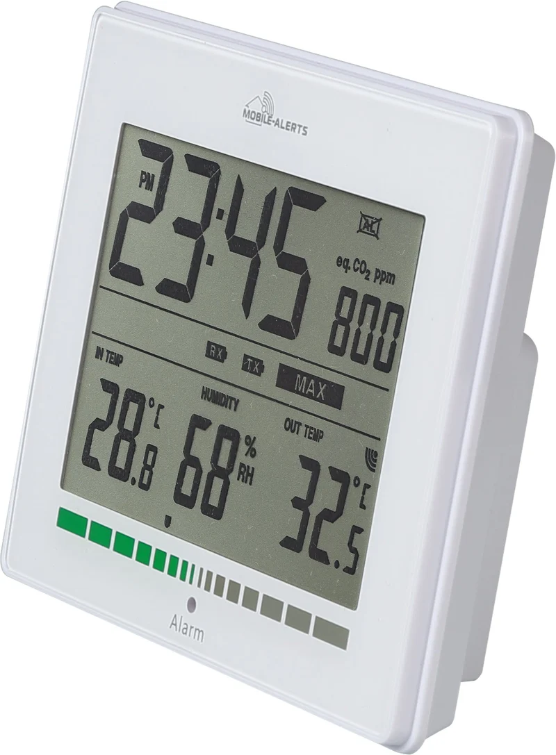 Luftqualitäts-CO2-Messgerät mit Thermometer und Hygrometer Mobile Alert - Technoline MA 10402 Mobile Alert - Technoline MA 10402