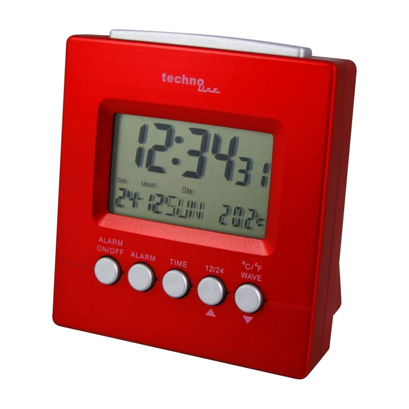 Funkwecker - Datum und Temperatur - Technoline WT 228 Rot