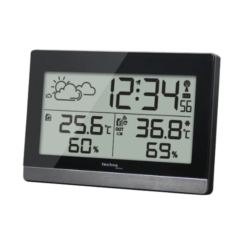 Digitale Funkuhr - Thermometer / Hygrometer - Technoline WS 9255