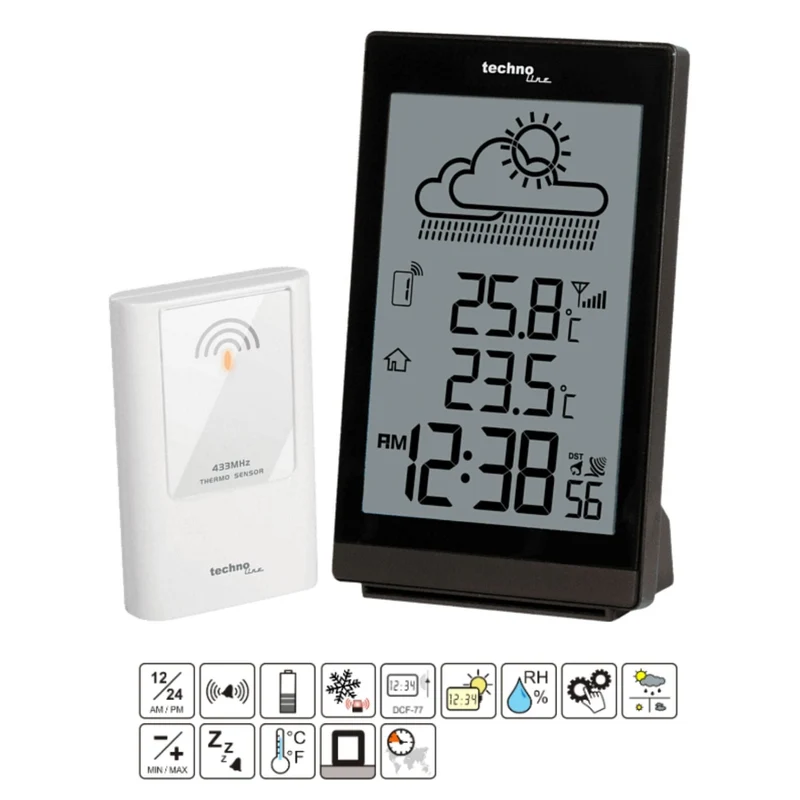 Digitale Thermometer-/Hygrometer-Wetterstation - Technoline WS 9251