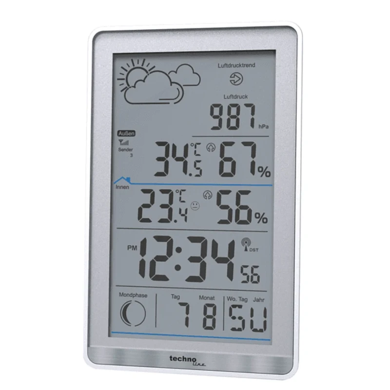 Digitale Thermometer-/Hygrometer-Wetterstation - Technoline WS 9218