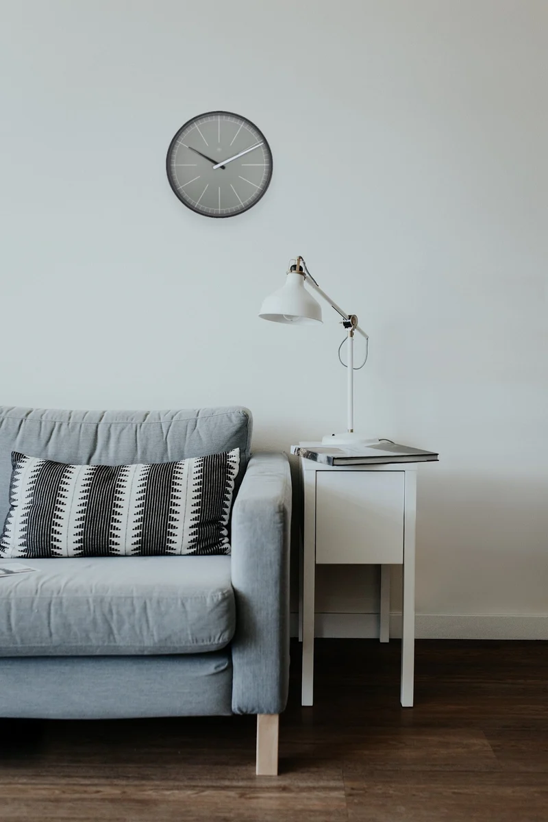 Wall clock - 40 cm - Plastic - 'Gray'