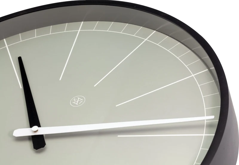 Wall clock - 40 cm - Plastic - 'Gray'