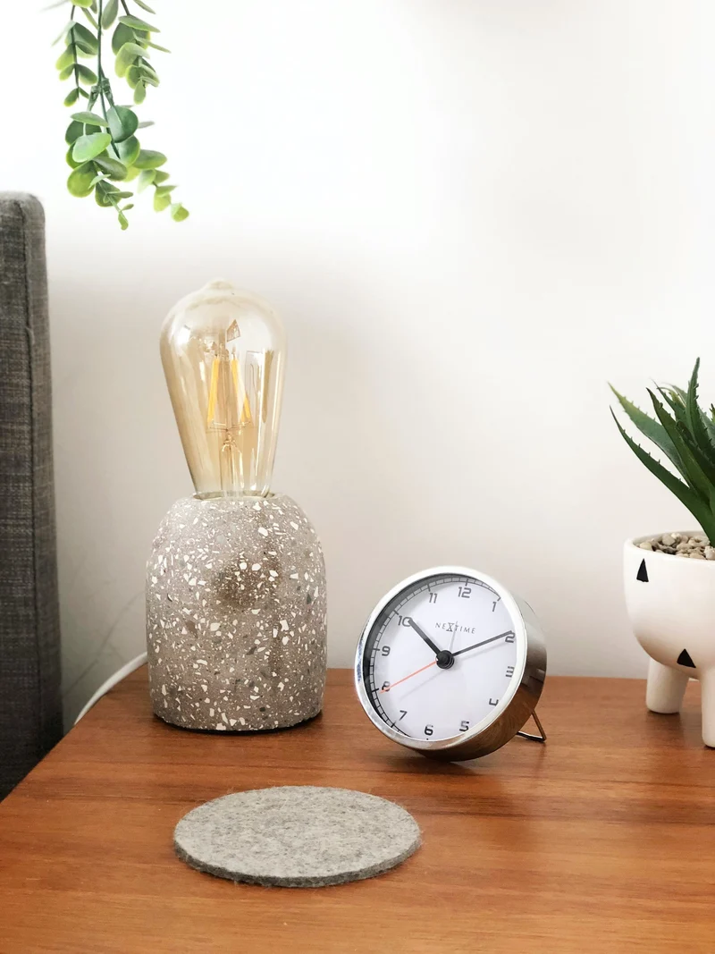 Alarm clock - 9 x 9 x 7.5 cm - Metal - 'Company Alarm'