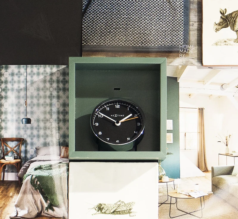Alarm clock - 9 x 9 x 7.5 cm - Metal - 'Company Alarm'