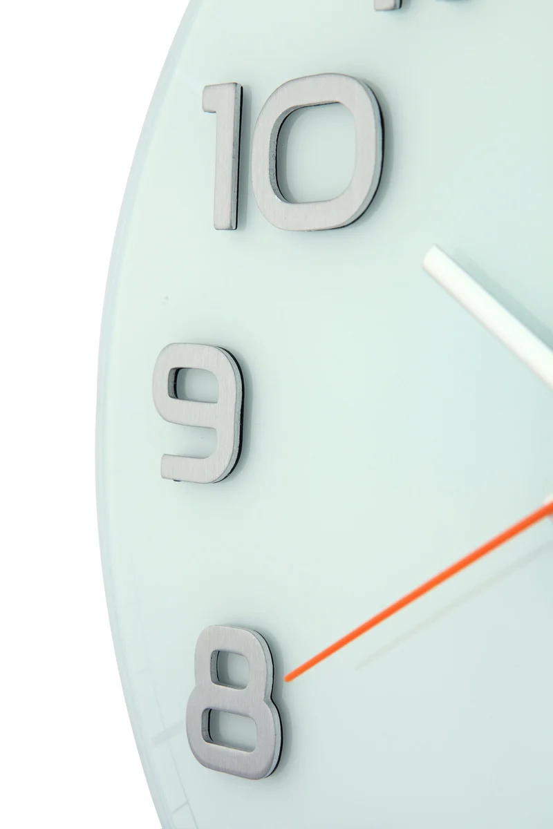Wall clock - 30 x 3.5 cm - Glass - 'Classy Round'