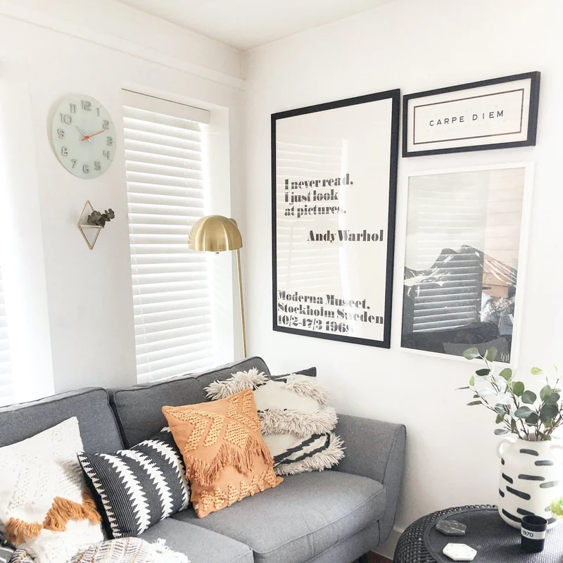Wall clock - 30 x 3.5 cm - Glass - 'Classy Round'