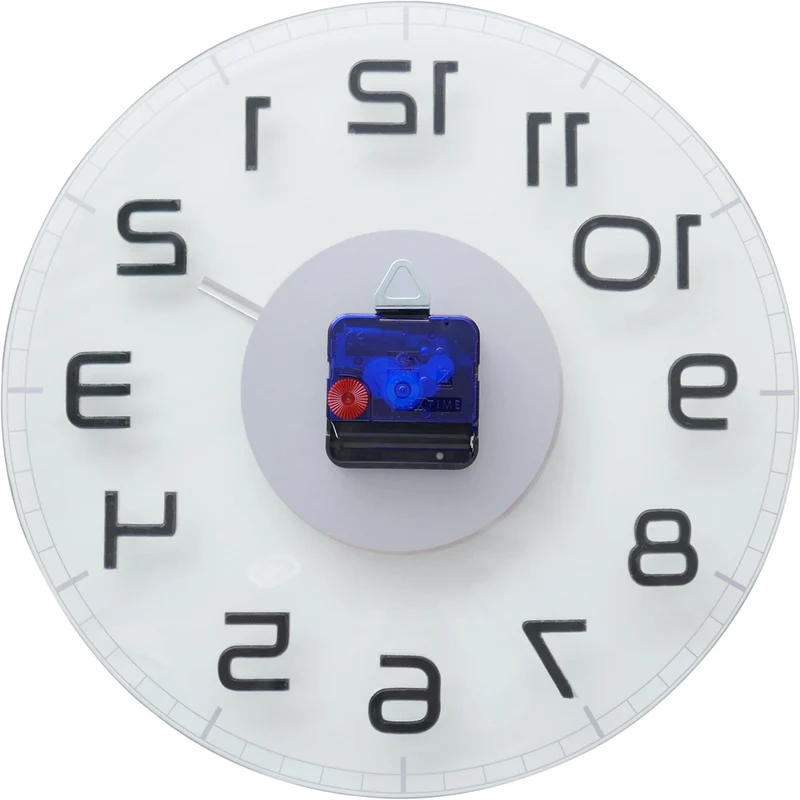 Wall clock - 30 x 3.5 cm - Glass - 'Classy Round'