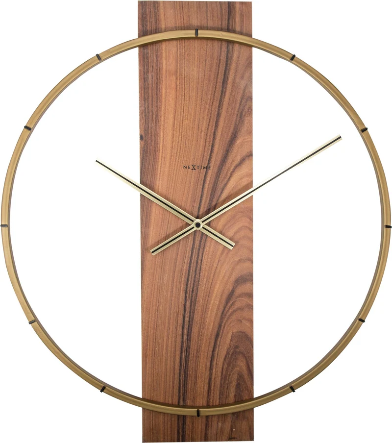 Wall clock - 50.8 x 58.2 x4.3 cm - Wood/Steel