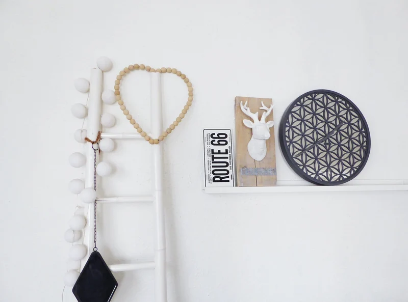 Wall clock - 50 cm - Wood/Mirror - 'Bella Mirror'