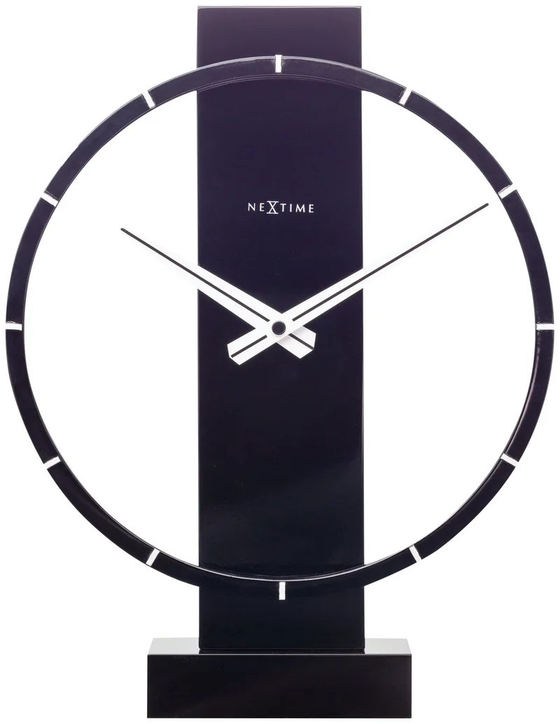 Table / Wall clock - 34 x 27 cm - Wood/Steel - 'Carl Small'