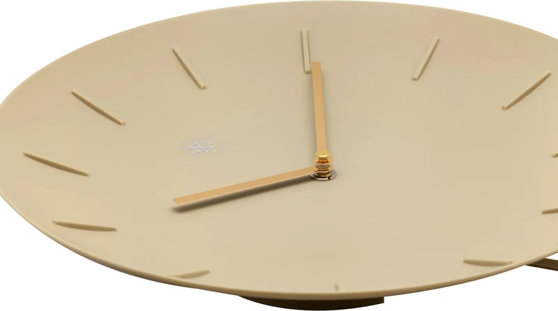 Wall clock - 30 cm - Plastic - 'Bowl'