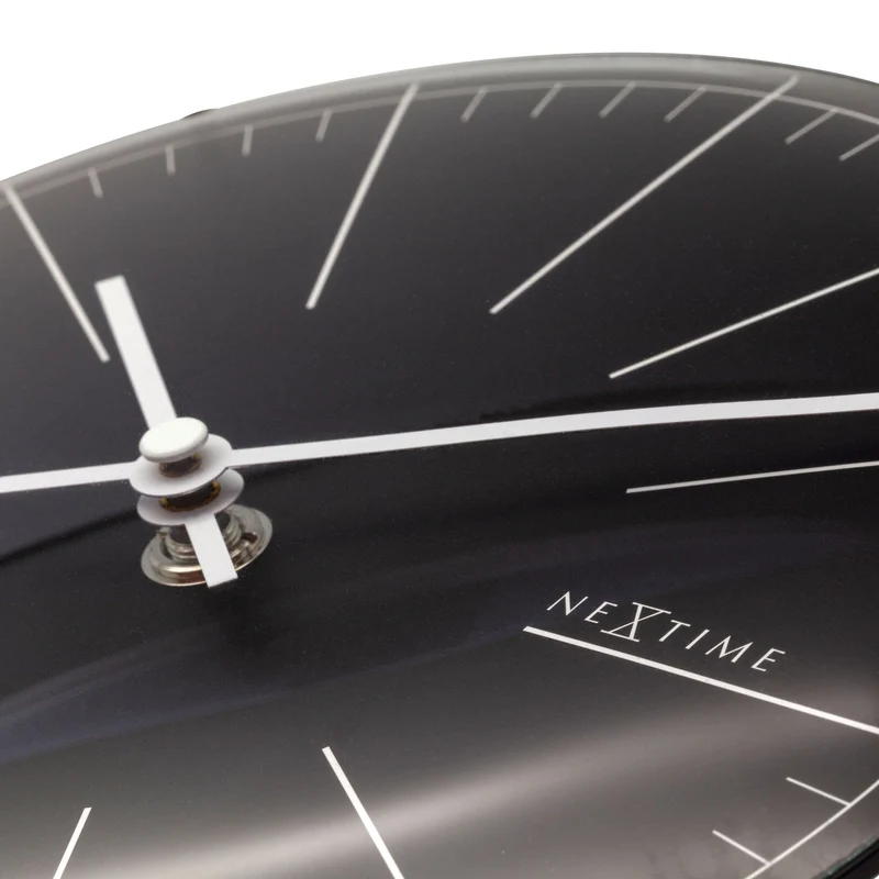 Wall clock/ Table clock- 20 cm- Glass - Dome Shaped Glass- 'Big Stripe Mini Dome'
