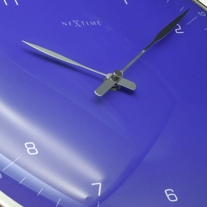 Wall clock- 33 cm - Metal - Dome Shaped Glass- '60 Minutes'