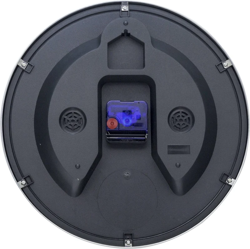Wall clock- 33 cm - Metal - Dome Shaped Glass- '60 Minutes'