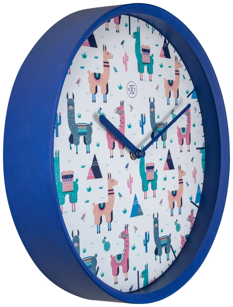 Wall clock - 30 cm - Plastic - 'Alpaca'