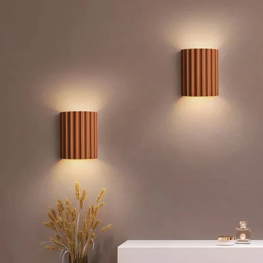 Muurlamp Hars Ribbel Sfeerlicht voor Woonkamer Hal Slaapkamer Moderne Wandverlichting Indoor Decoratief | Sansoti