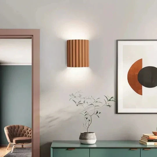 Muurlamp Hars Ribbel Sfeerlicht voor Woonkamer Hal Slaapkamer Moderne Wandverlichting Indoor Decoratief | Sansoti