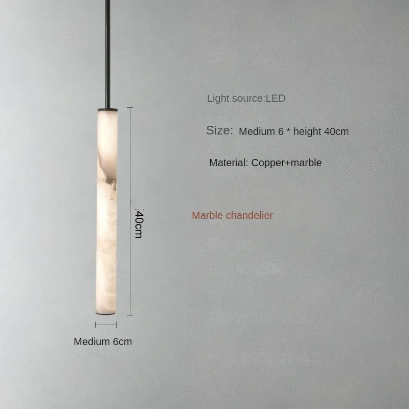LED-Hanglamp Natuursteen Koper Marmer Eettafel Slaapkamer Moderne Pendelverlichting Warm Licht Interieur | Sansoti