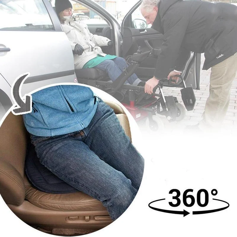 Draaibaar Zitkussen 360° Ergonomisch Memory Foam Zwenkzitting Auto Kantoor Thuis Comfort Mobiliteit Steun | Sansoti
