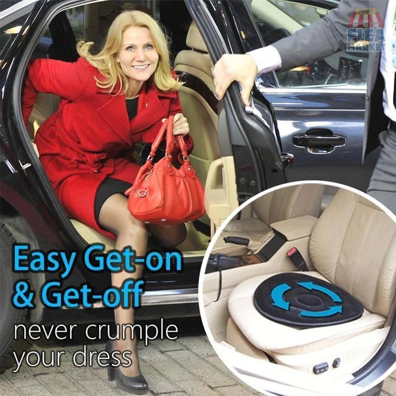 Draaibaar Zitkussen 360° Ergonomisch Memory Foam Zwenkzitting Auto Kantoor Thuis Comfort Mobiliteit Steun | Sansoti