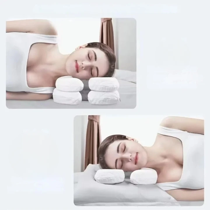 Ergonomisch Zijslaapkussen Geheugenschuim Anti-Rimpel Comfortabel Oorbescherming Neksteun Slaaphouding | Sansoti