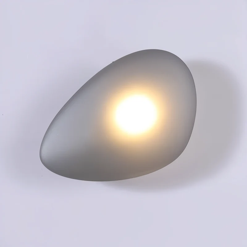 Glazen Wandlamp LED Warm Licht Metalen Rand Woonkamer Slaapkamer Hal Scandinavisch Design Modern Interieur | Sansoti