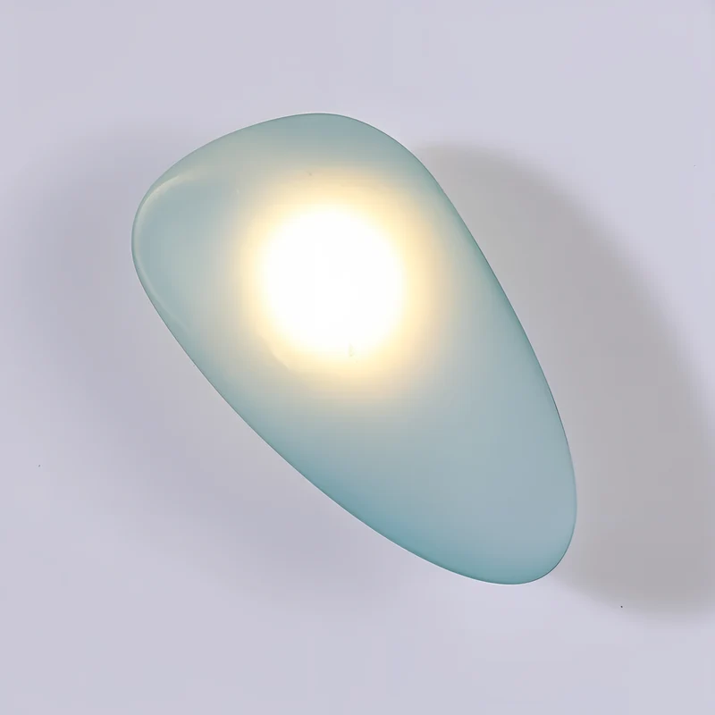 Glazen Wandlamp LED Warm Licht Metalen Rand Woonkamer Slaapkamer Hal Scandinavisch Design Modern Interieur | Sansoti
