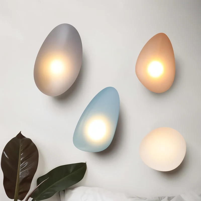 Glazen Wandlamp LED Warm Licht Metalen Rand Woonkamer Slaapkamer Hal Scandinavisch Design Modern Interieur | Sansoti