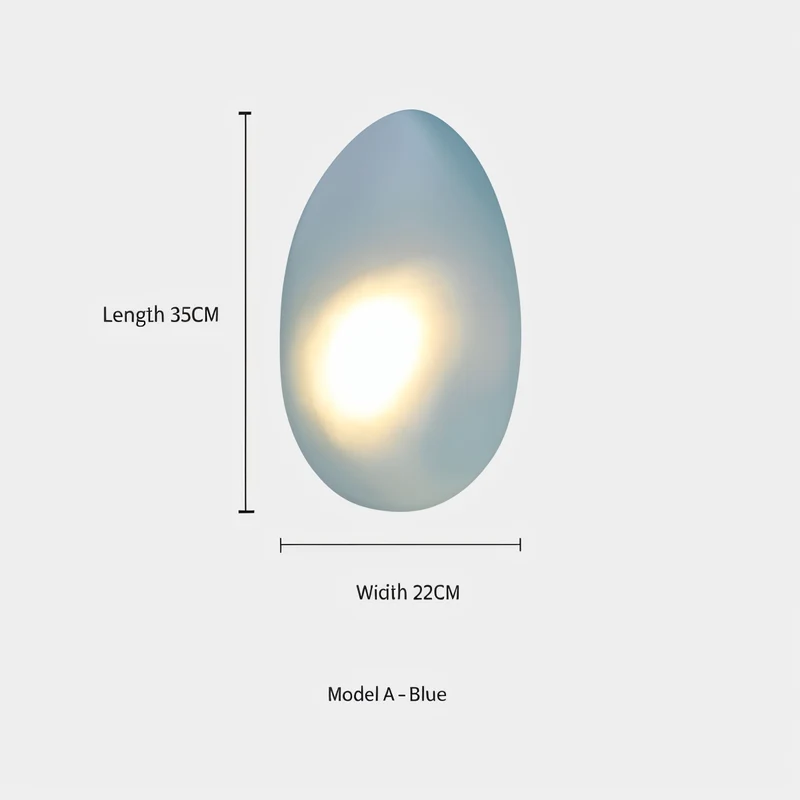 Glazen Wandlamp LED Warm Licht Metalen Rand Woonkamer Slaapkamer Hal Scandinavisch Design Modern Interieur | Sansoti