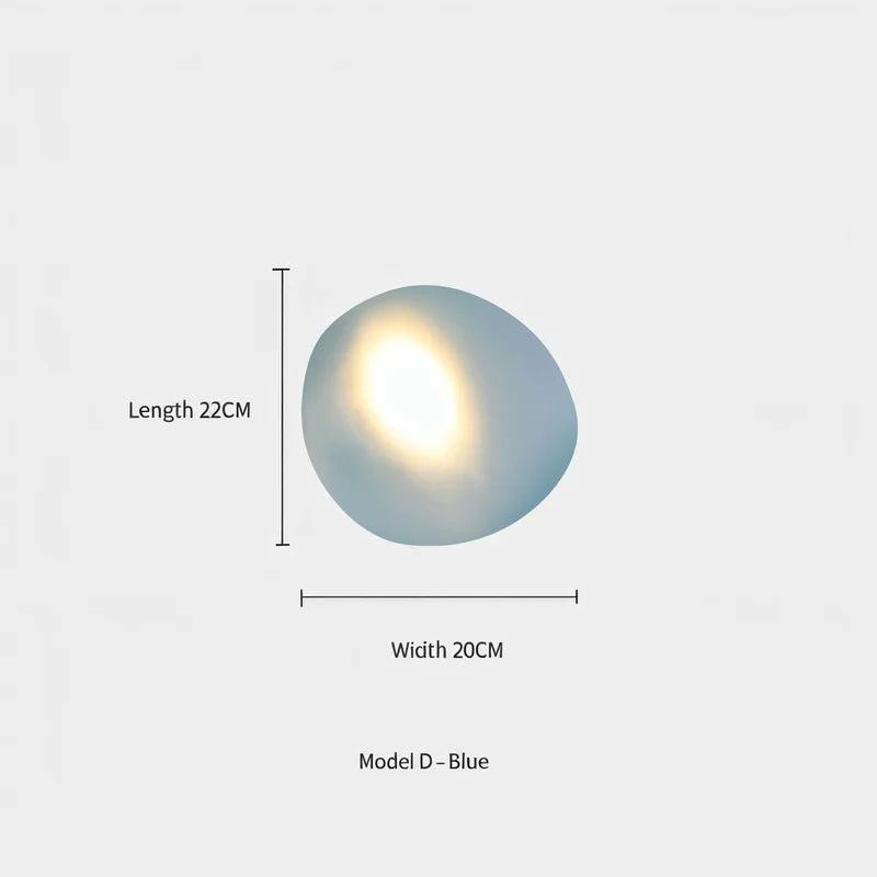 Glazen Wandlamp LED Warm Licht Metalen Rand Woonkamer Slaapkamer Hal Scandinavisch Design Modern Interieur | Sansoti