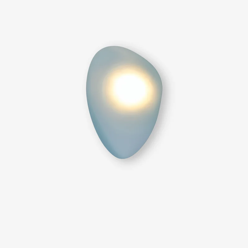 Glazen Wandlamp LED Warm Licht Metalen Rand Woonkamer Slaapkamer Hal Scandinavisch Design Modern Interieur | Sansoti