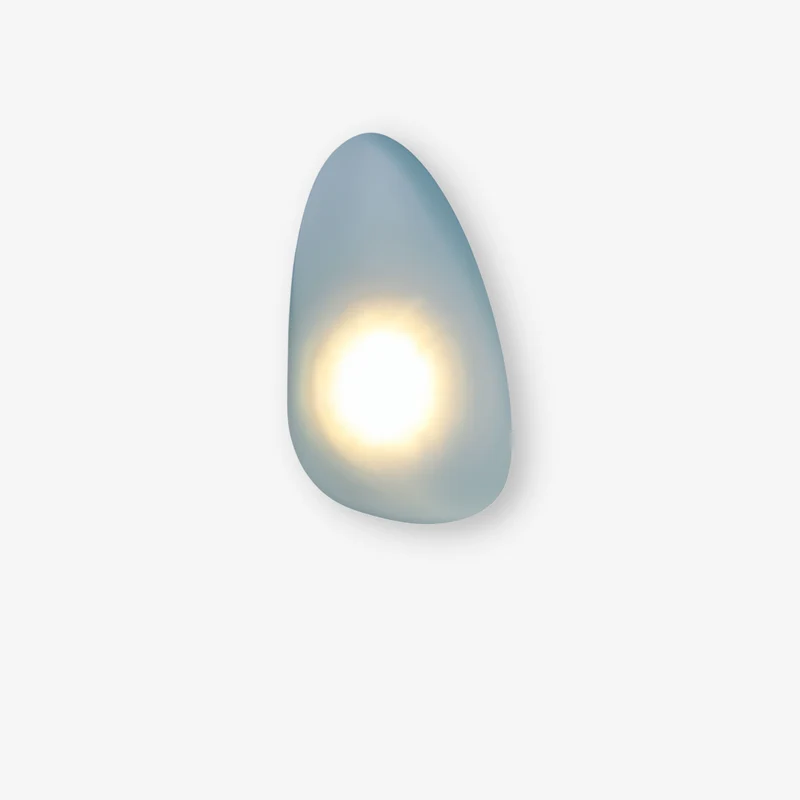 Glazen Wandlamp LED Warm Licht Metalen Rand Woonkamer Slaapkamer Hal Scandinavisch Design Modern Interieur | Sansoti
