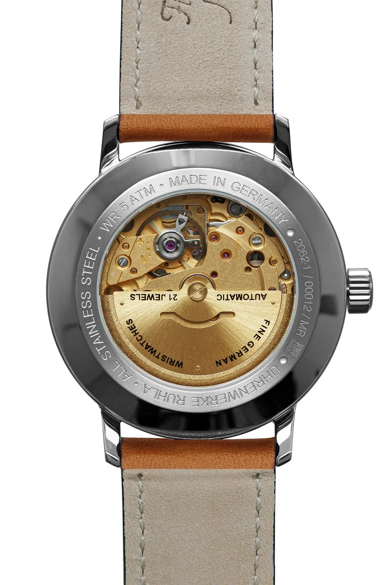 Bauhaus Pure 2062-1 Herren • Automatikwerk Kaliber 8215 • Mineralglas