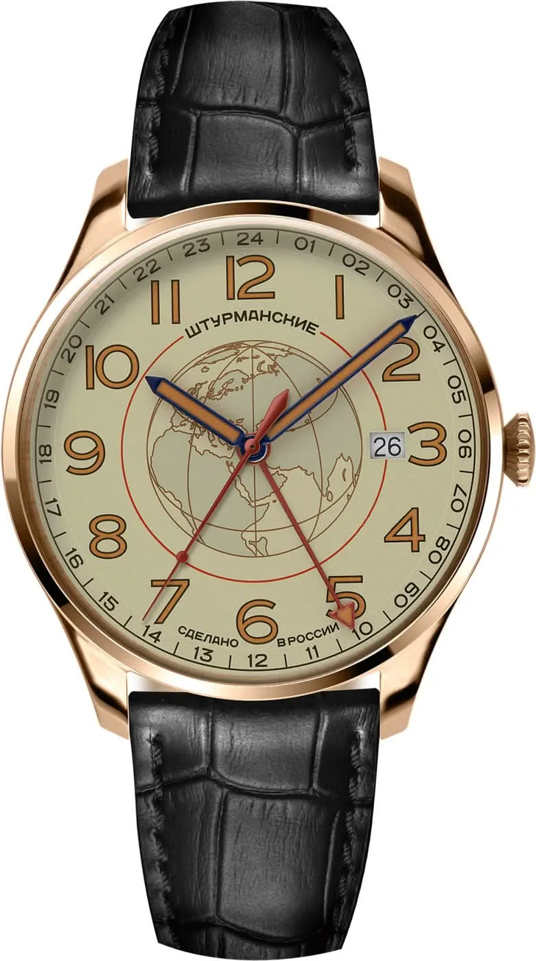 Sturmanskie Sputnik GMT 51524-1079664 Herrenuhr • Weltraum-Historie • GMT-Funktion