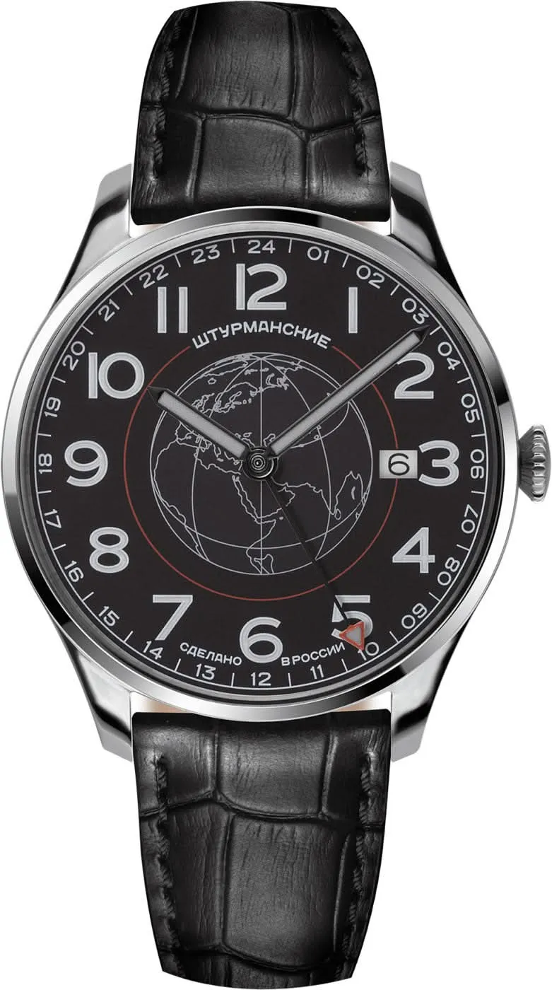 Sturmanskie Sputnik GMT 51524-1071665 Herrenuhr • Legendäre Weltraum-Historie • Zuverlässiges Quarz-Kaliber