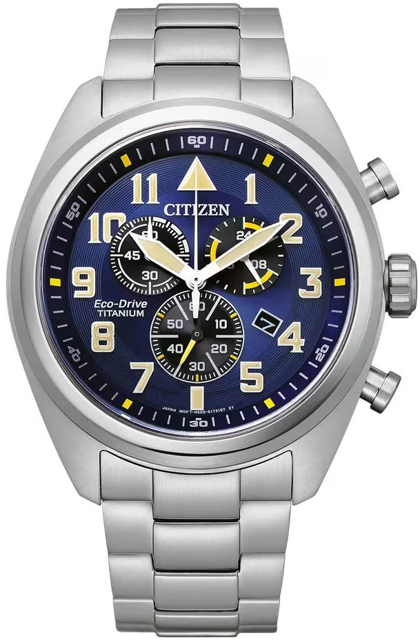 Citizen AT2480-81L Herrenuhr • Super Titanium • Eco-Drive