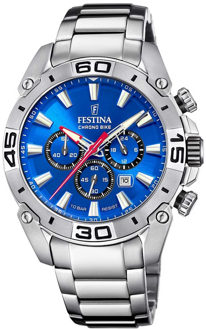 Festina Chrono Bike F20543/2 Herrenuhr • Sportliches Design • Edelstahl