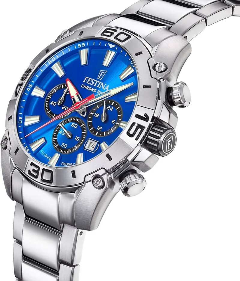 Festina Chrono Bike F20543/2 Herrenuhr • Sportliches Design • Edelstahl