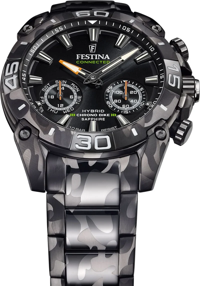 Festina Chrono Bike Connected F20545/1 Herrenuhr • Saphirglas • Hybrid-Technologie