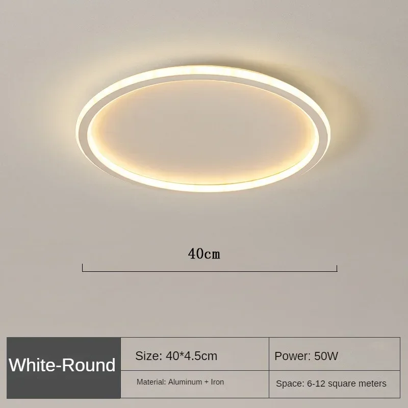 Dimbare LED Plafondlamp Rond Warm Wit 3000K Aluminium Acryl Woonkamer Eetkamer Gang Modern Minimalistisch Design | Sansoti