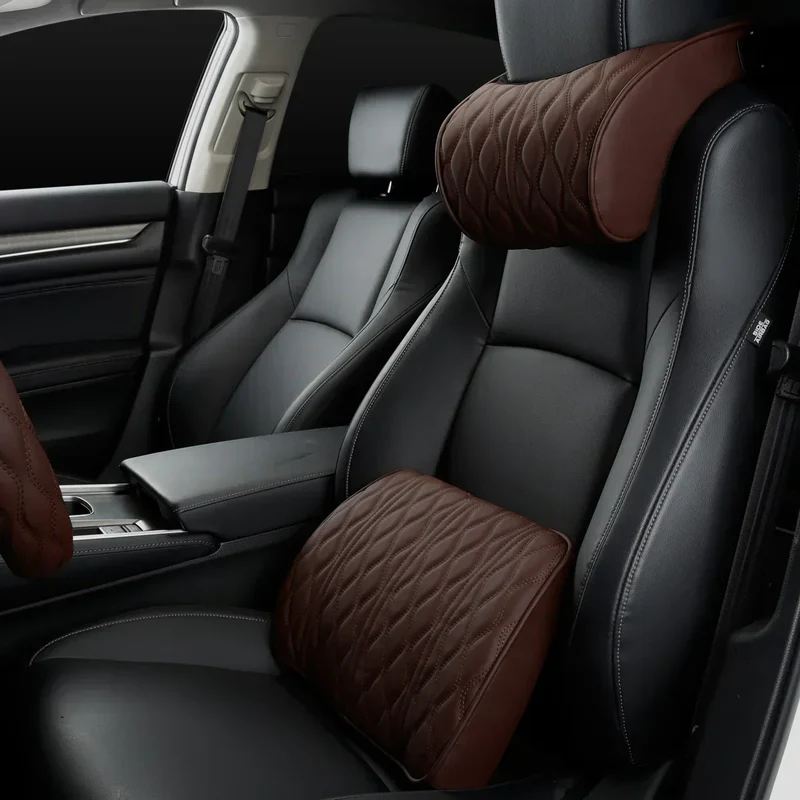 Ergonomische Autokussen Set voor Nek en Rug – Memory Foam Ondersteuning voor Lange Ritten en Dagelijks Gebruik | Sansoti