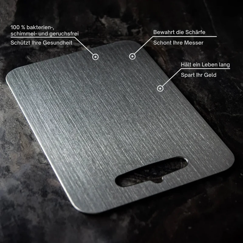 Snijplank 35×25 cm Met Titaan Coating BPA-Vrij Antibacterieel voor Hygiënisch Bereiden in de Keuken | Sansoti