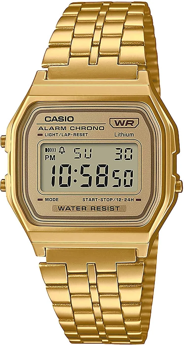 Casio Vintage A158WETG-9AEF Uhr • Kultiges Retro-Design • Stoppuhr & Alarm