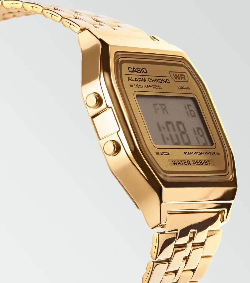 Casio Vintage A158WETG-9AEF Uhr • Kultiges Retro-Design • Stoppuhr & Alarm