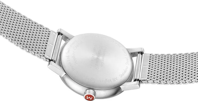 Mondaine Evo2 MSE.40210.SM Unisex-Uhr • Schweizer Bahnhofsuhr-Design • Big Date