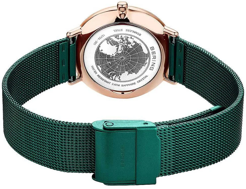 Bering Ultra Slim 15729-868 Damenuhr • Kratzfestes Saphirglas • Feines Milanaise-Armband